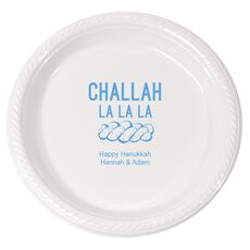 Challah La La La Plastic Plates