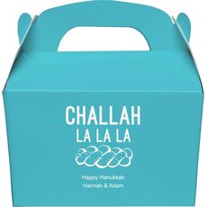 Challah La La La Gable Favor Boxes