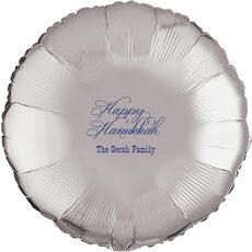 Elegant Happy Hanukkah Mylar Balloons