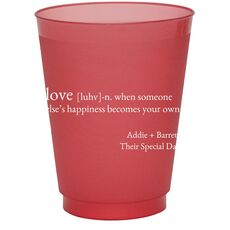 Definition of Love Colored Shatterproof Cups