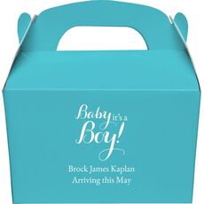 Baby It's A Boy Gable Favor Boxes