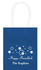 Happy Hanukkah Mini Twisted Handled Bags