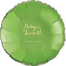 Baby It's Twins Mylar Balloons