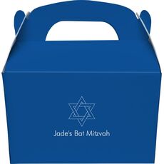Interlocking Star of David Gable Favor Boxes
