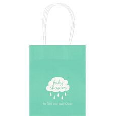 Baby Shower Cloud Mini Twisted Handled Bags
