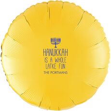 Latke Fun Hanukkah Mylar Balloons