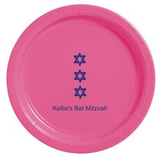 Star of David Row Paper Plates