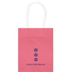Star of David Row Mini Twisted Handled Bags