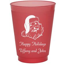 Happy Santa Claus Colored Shatterproof Cups