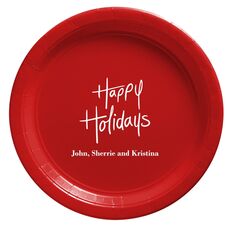 Fun Happy Holidays Paper Plates