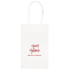 Fun Happy Holidays Medium Twisted Handled Bags