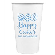 Decorated Easter Eggs Paper Coffee Cups