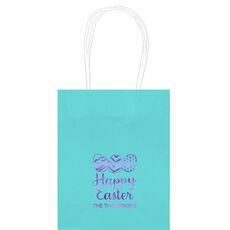 Decorated Easter Eggs Mini Twisted Handled Bags