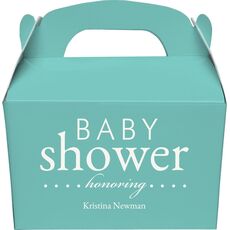 Baby Shower Honoring Gable Favor Boxes