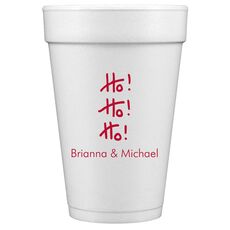 Fun Ho Ho Ho Styrofoam Cups