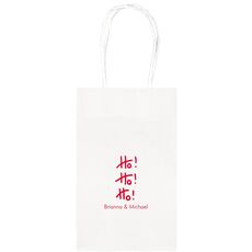 Fun Ho Ho Ho Medium Twisted Handled Bags