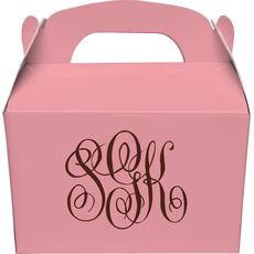 Interlocking Script Monogram Gable Favor Boxes