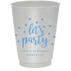 Confetti Dots Let's Party Colored Shatterproof Cups