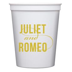 Modern Couple Stadium Cups