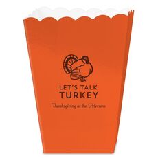 Let's Talk Turkey Mini Popcorn Boxes