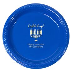 Light It Up Menorah Plastic Plates