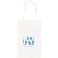 Light Laughter And Latkes Medium Twisted Handled Bags
