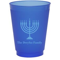 Lights of the Menorah Colored Shatterproof Cups