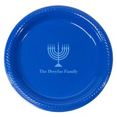 Lights of the Menorah Plastic Plates