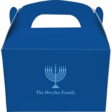 Lights of the Menorah Gable Favor Boxes