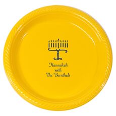 Menorah Plastic Plates