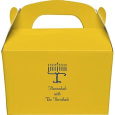 Menorah Gable Favor Boxes