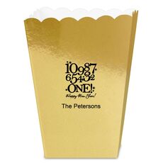 New Year's Countdown Mini Popcorn Boxes