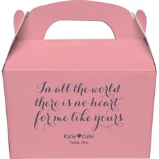 In all the World Gable Favor Boxes