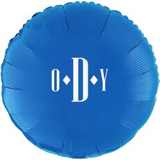 Condensed Monogram Mylar Balloons