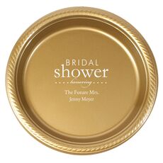 Bridal Shower Honoring Plastic Plates