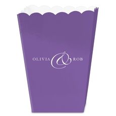 Elegant Ampersand Mini Popcorn Boxes