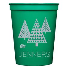 Modern Trees Stadium Cups