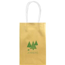 Modern Trees Medium Twisted Handled Bags