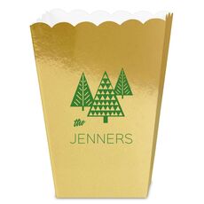 Modern Trees Mini Popcorn Boxes