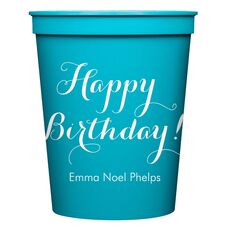 Darling Happy Birthday Stadium Cups