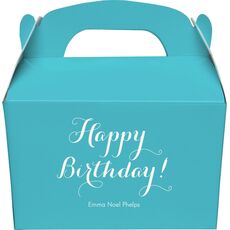 Darling Happy Birthday Gable Favor Boxes
