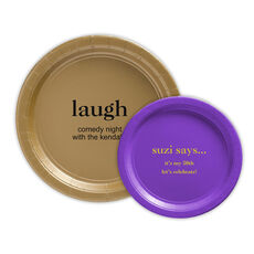 Design Your Own Big Word Paper Plates