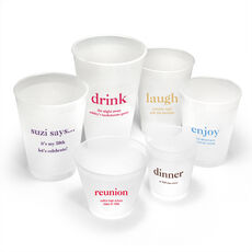 Design Your Own Big Word Shatterproof Cups