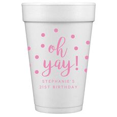 Confetti Dots Oh Yay! Styrofoam Cups
