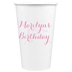 Darling Script Paper Coffee Cups