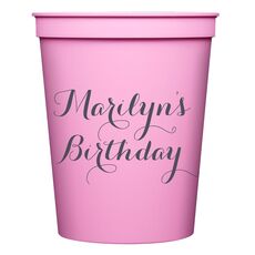 Darling Script Stadium Cups