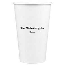 Michaelangelo Paper Coffee Cups