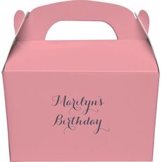 Darling Script Gable Favor Boxes