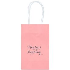 Darling Script Medium Twisted Handled Bags