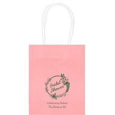 Bridal Shower Wreath Mini Twisted Handled Bags